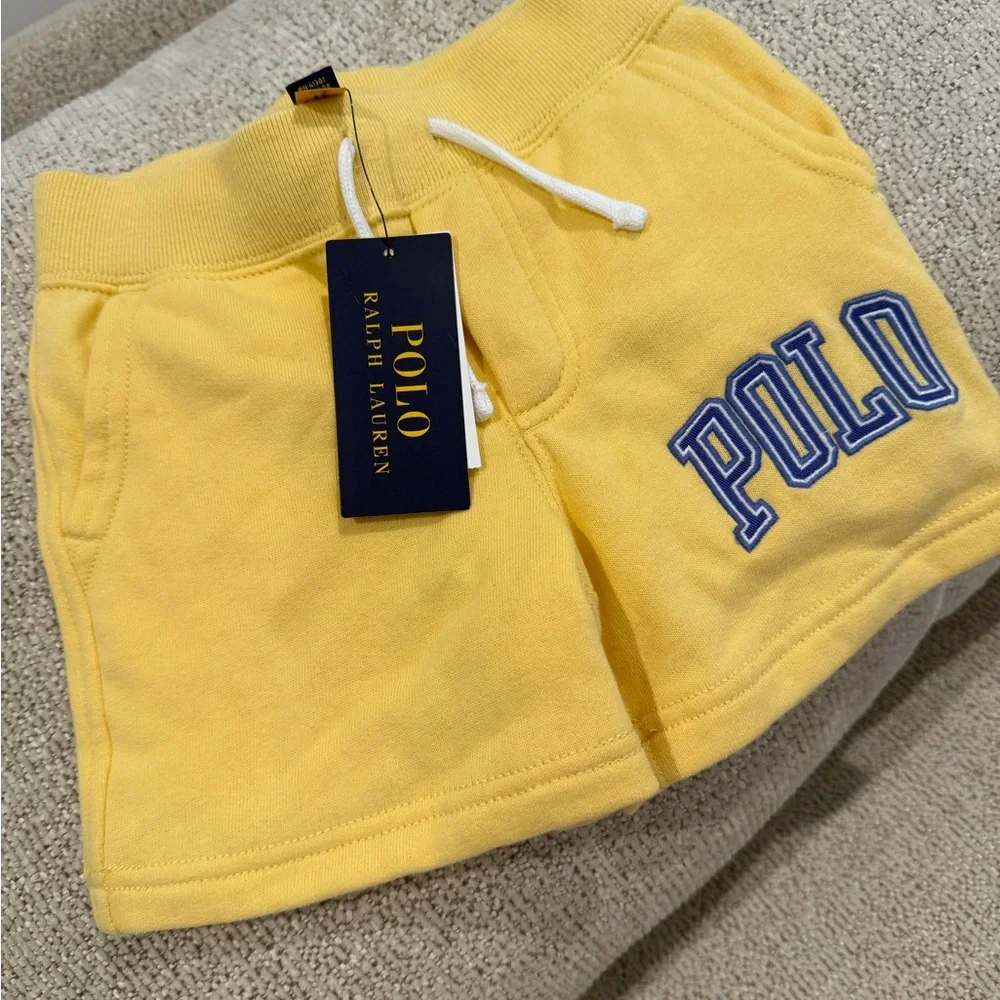 Ralph Lauren Sunny Yellow Kids Shorts - Picture 1 of 3